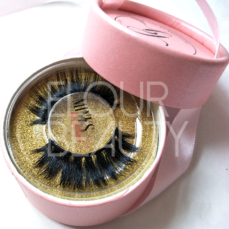 Factory supply mink 3D double eyelashes with private label box ED133